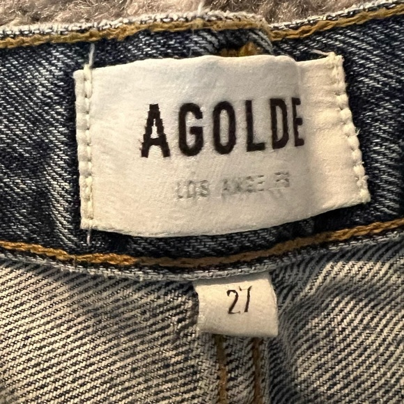AGOLDE 90s Pinch Waist BACKDROP High Rise Straight Leg Jeans Y. - Picture 10 of 15